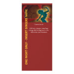 Singers singing business marketing red yellow customized rack card