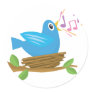 Singing Bird Stickers