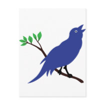 Singing Bluebird postcards