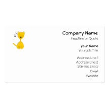 Singing Cat. Business Card