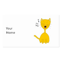 Singing Cat. Business Cards