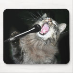 Singing cat mouse pad