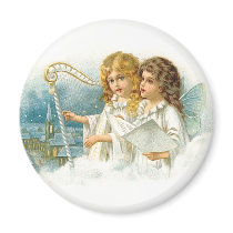 Singing Christmas Angels Magnets