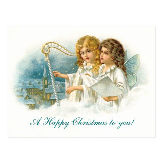 Vintage Singing Christmas Angels Cards  Zazzle