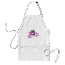 singing diva vintage microphone vector aprons