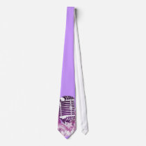 singing diva vintage microphone vector neckties