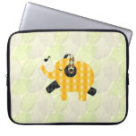 Singing Elephant in the woods laptop sleeves