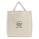 Singing Elves embroidered bags
