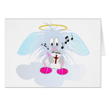 Singing in Heavens Choir Greeting Card