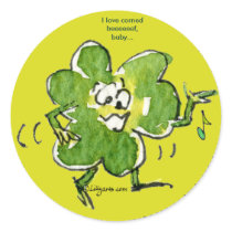 Singing Irish Shamrock n Roll 09 Sticker by zooogle Singing Irish Shamrock n Roll 09 Sticker