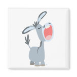 square_magnet - Little donkey enjoying a (loud) singing session :) Fully customizable and available on other products.: Sizes  Available colors: 0