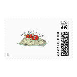 singing meatballs on spaghetti stamps