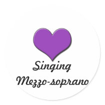 Singing Mezzo-soprano Sticker
