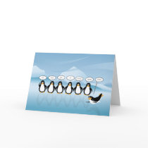 Singing Penguin Christmas & New Year Card