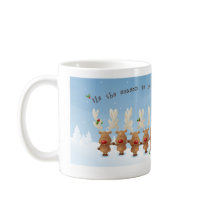 Singing Reindeer Christmas Holiday Mug