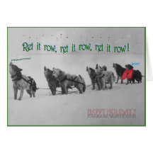 Singing Sled Dogs: SItka Alaska Malamute Choir Greeting Cards