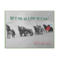 Singing Sled Dogs: SItka Alaska Malamute Choir Postcard