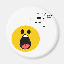 Singing smiley magnet
