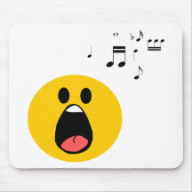 Singing smiley mousepads
