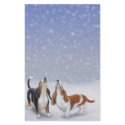 Singing Snow Bassets Stationery