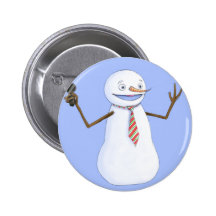 Singing Snowman Pin