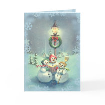 SINGING SNOWMEN & SNOWFLAKES by SHARON SHARPE cards by sharonsharpe SINGING SNOWMEN & SNOWFLAKES by SHARON SHARPE cards