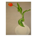 Singl Tulip in Vase Post Card