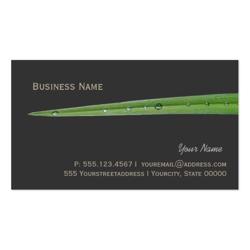 Single Blade of Grass Business Card