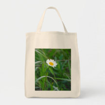Single daisy canvas bags
