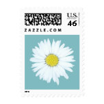 Single Daisy on Blue - Small Floral Postage