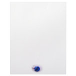 Single Dark Blue Rose, pale background Letterhead Template