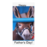 single donkey photo greeting card