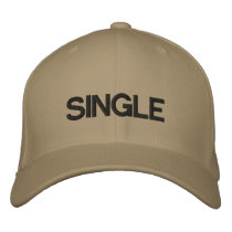 SINGLE embroidered hats