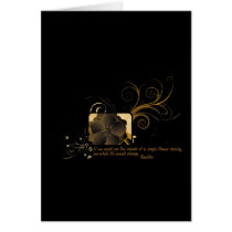 Single Flower Buddha cards