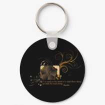Single Flower Buddha keychains