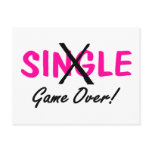 Single Game Over (Pink) Postcard