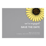 Single Gerbera Daisy SAVE THE DATE Announcement invitations