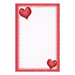 Single Heart Balloon Flying Solo Stationery Paper