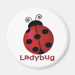 Single Ladybug Magnets