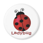 Single Ladybug Magnets