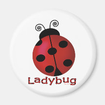 Single Ladybug Magnets