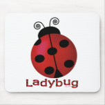 Single Ladybug Mouse Pads