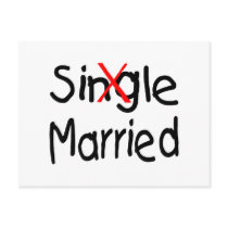 Single (Married) postcards