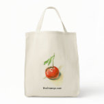 Single Orange Organic Tote Bags
