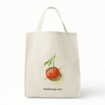 Single Orange Organic Tote Bags