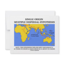Single Origin Multiple Dispersal (Evolution) invitations by wordsunwords Single Origin Multiple Dispersal (Evolution) invitations