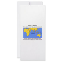 Single Origin Multiple Dispersal (Evolution) rack cards by wordsunwords Single Origin Multiple Dispersal (Evolution) rack cards