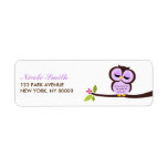 Single Owl Return Address Labels