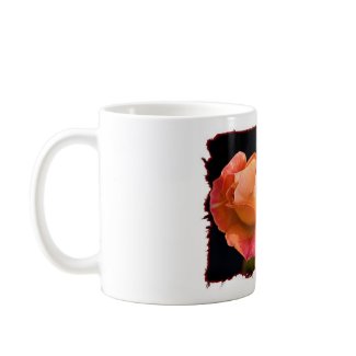 Single Peach Rose w/ quote Mug mug