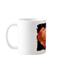 Single Peach Rose w/ quote Mug by UponRequest Single Peach Rose w/ quote Mug